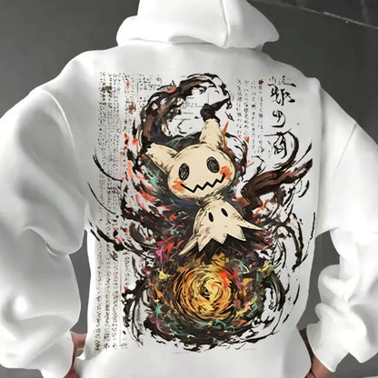 Mimikyu Art Print Hoodie for Men and Women 2025 Autumn/Winter New Y2K Harajuku Plus Size Casual Sweatshirt Top