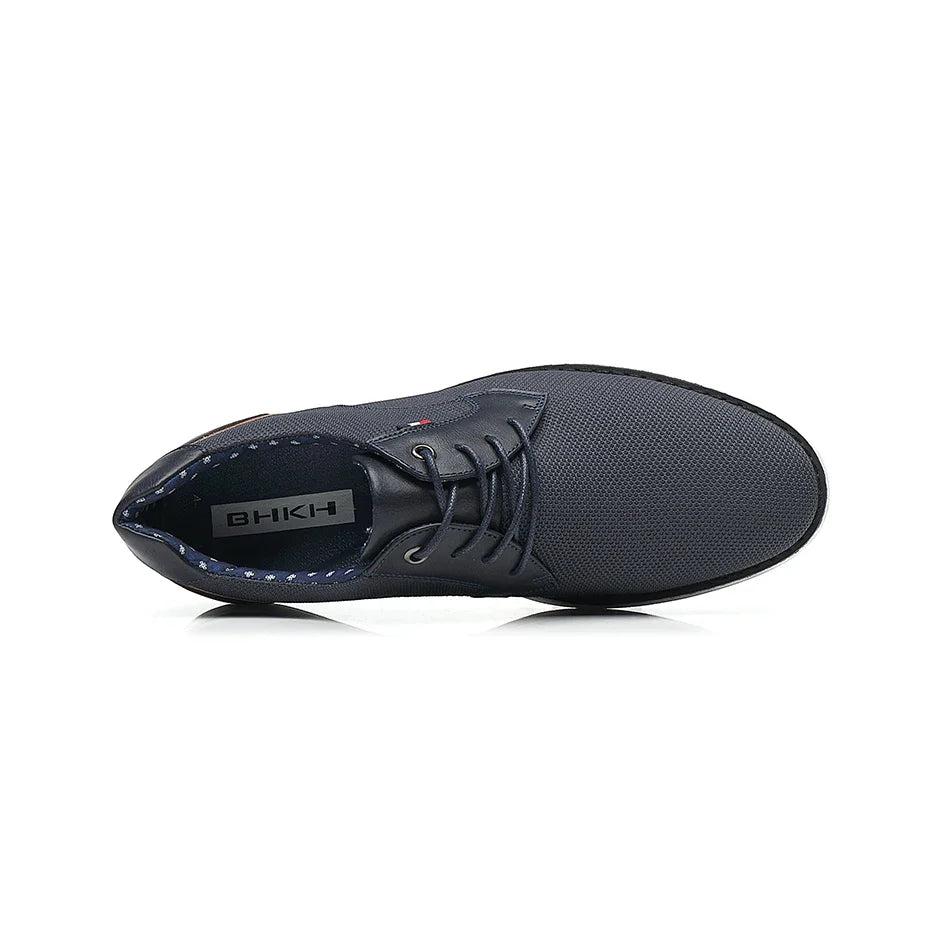 Genuine Leather Dress Shoes Comfy Men Casual Shoes Smart Business Work Office Lace-up Men Shoes