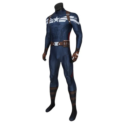 Captain America Cosplay Costume 3D Printed Spandex Zentai Suit for Men Superhero Halloween Party  Cosplay Outfit