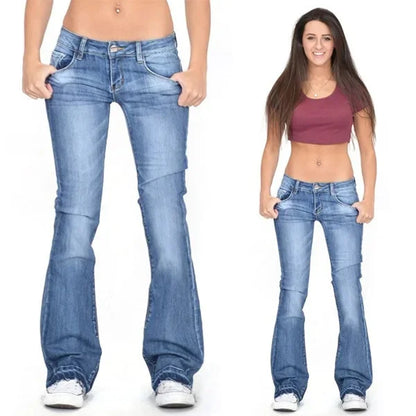 Wide Leg Jeans Women's Bell Bottoms Bootcut Denim Jeans