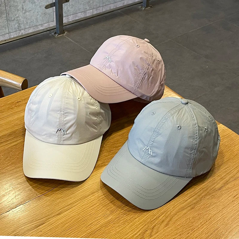 Summer Quick Drying Lightweight Baseball Hat, Thin Breathable Sunshade Sunscreen Duckbill Hat, Suitable For Fishing And Other Ou