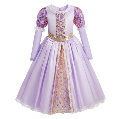Baby Rapunzel Cosplay Costume Girls Little Mermaid Aurora Disguise Kids Ariel Sleeping Beauty Christmas Dress Princess Fantasy