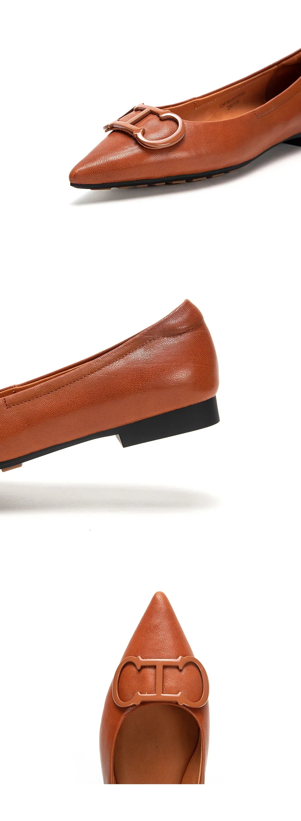Pointed Toe Design Pure Simple Women's Flat Shoes Wear Comfortable Fashion Solid Women's Casual Shoes Vintage Classic