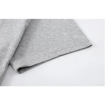 Unisex Style Summer Men's 100% Cotton Casual Loose Fit Round Neck Short Sleeved Lightweight Breathable T-shirt Top High Street