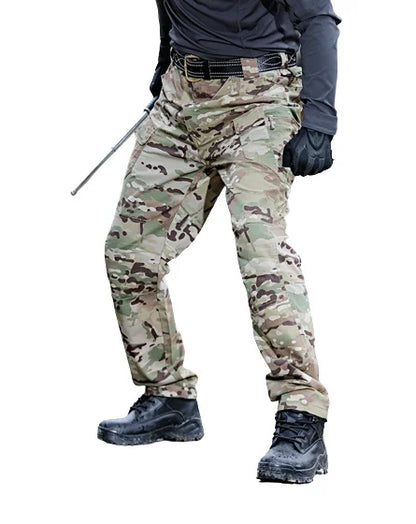 New Casual Tactical Pants Men Cargo Pants Multi Pockets Safari Style Trousers Waterproof Male Streetwear Hiking Plus Size S-6XL