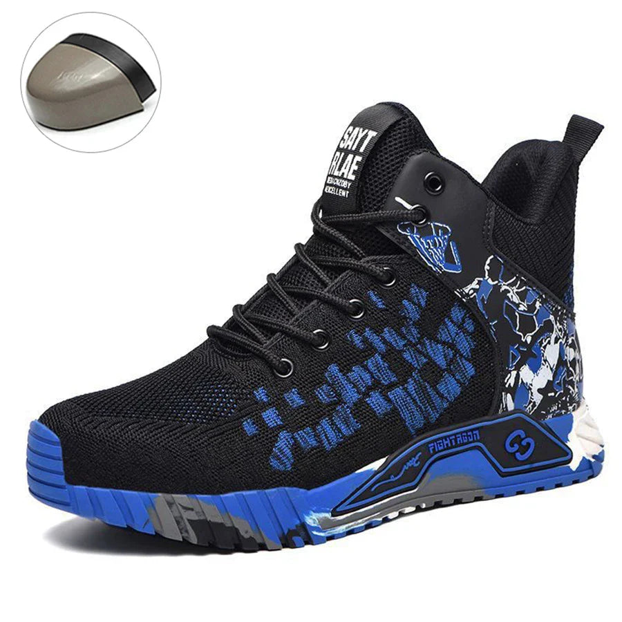 Lightweight Work Boots Indestructible Safety Shoes Men Steel Toe Shoes Puncture-Proof Sneakers Women Work Shoes Tactical Boots ﻿