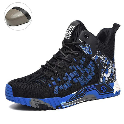 Lightweight Work Boots Indestructible Safety Shoes Men Steel Toe Shoes Puncture-Proof Sneakers Women Work Shoes Tactical Boots ﻿