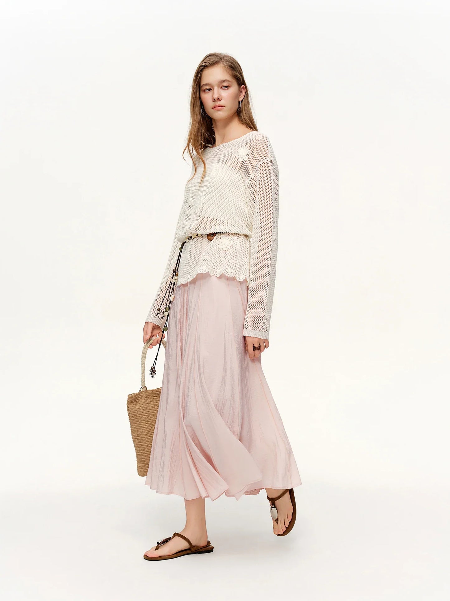 Women's 3D Tailored Patchwork Bateau Skirt Spring 2026 New Arrival Fashionable and Versatile Skirts for Every Occasion