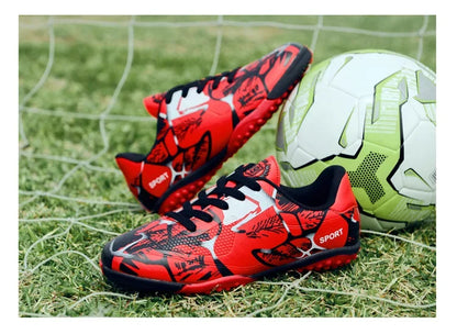Children Soccer Shoes Sports Society Field Boy Football Shoes Futsal Fast Indoor Sneaker Original Ankle Cleats Football Boots