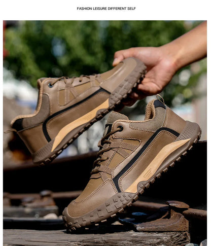 Lightweight Men Safety Botas Men Work Safety Shoes Anti-puncture Steel Toe Cap Non Slip Work Sneakers Male Tactical Boots