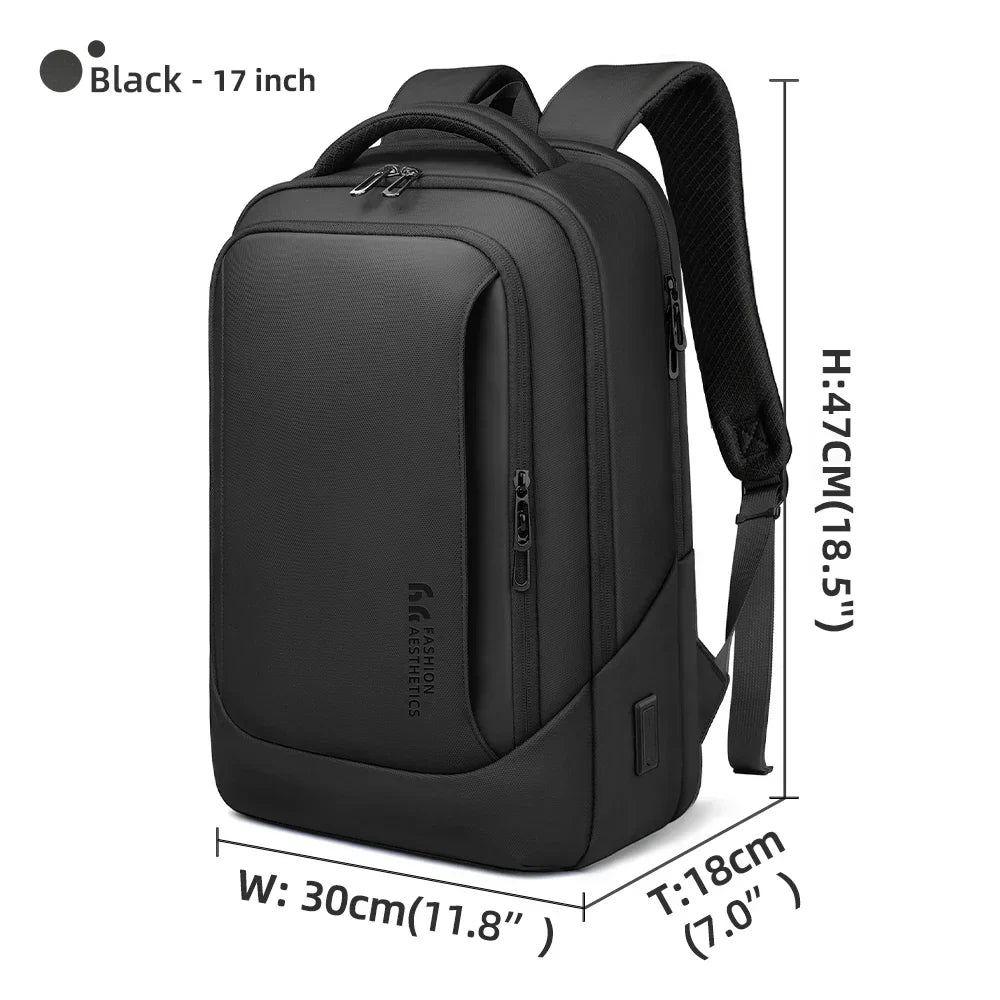Men's Designer Laptop Bag Waterproof School Bags for College Boys Male Business Sports Travel Backpack Men With USB Charging