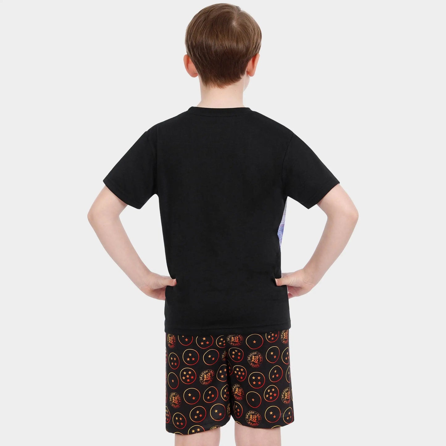2026 Summer Dragon Ball Super All Character Print T-Shirt & Shorts Set Kids Quick Dry Elastic Waist Casual Loose Fit Anime wear