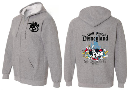 Mickey and Friends Full Zip Hoodies