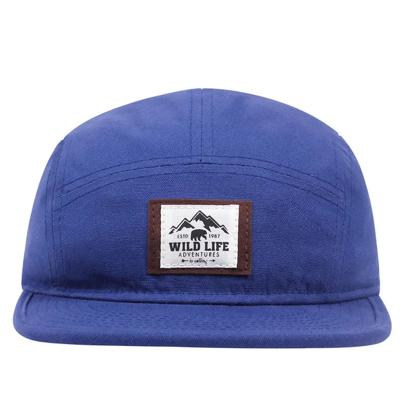 Cotton 5 Panel Baseball Cap Snapback Caps Bone Gorras Hombre Originales Hip Hop Hats For Men Women Adjustable