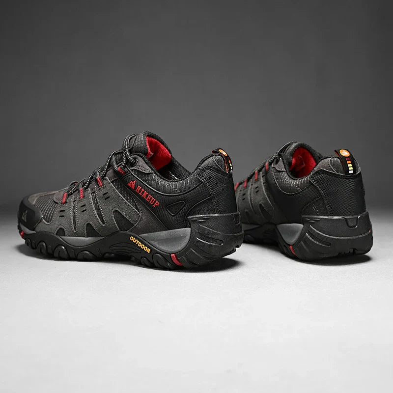 Men's Hiking Shoes Suede Leather Outdoor Shoes Wear-resistant Men Trekking Walking Hunting Tactical Sneakers