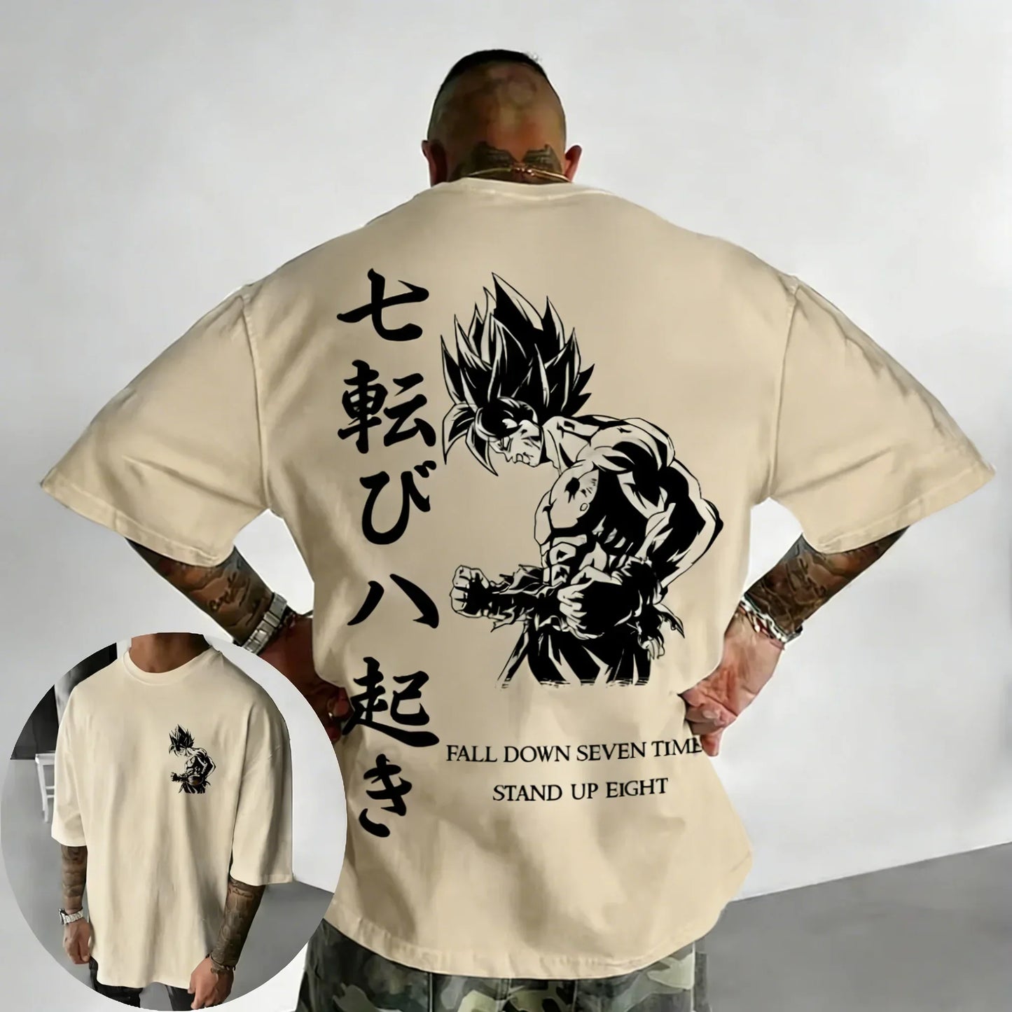 Hand Drawn Printed Cotton T-shirt Summer New Style Men's and Women's Loose Casual Street Trendy Top