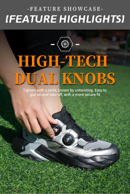 New Four-Season Safety Work Shoes, Steel Toe Anti-Smash & Anti-Penetration, Quick-Turn Buckle, Tech-Style Lightweight Wear-Resis