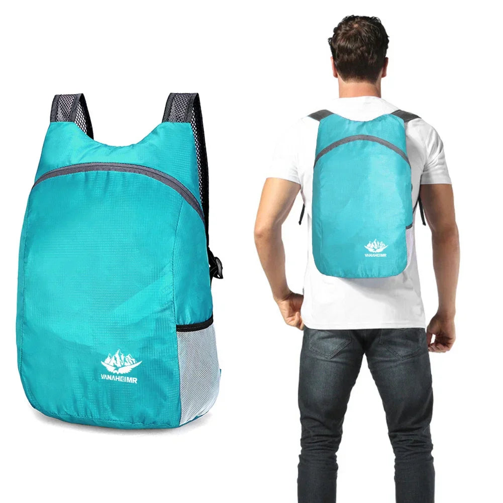15L Lightweight Packable Backpack Foldable ultralight Outdoor Folding Backpack Travel Sports Bag Hiking Daypack for Men Women