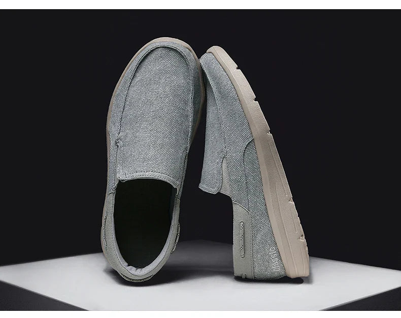 Mocassins Para Homens Sapatos Outono Novo Masculino Sapatos de Lona Clássicos Sapatos de Lazer Confortáveis Tênis Respiráveis Para Homens Mocassins