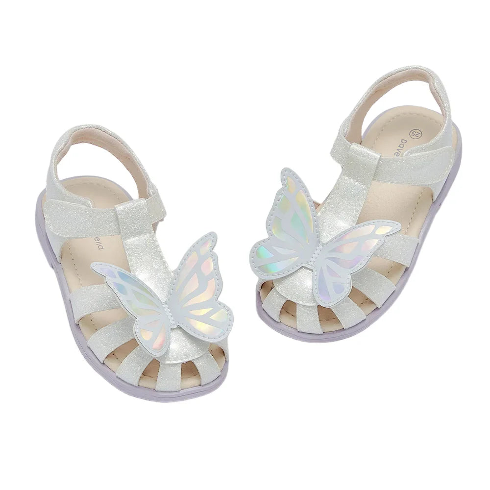 Girls Sandals Cool Anti-slip Children Summer Shoes Beach Protect Toes Soft Casual Sandal Butterfly Outdoors DB2262315