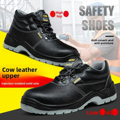Labor Protection Shoes for Men Anti Smashing Anti Piercing Anti Odor Thick Wear-resistant ConstructionSiteSafetyShoes Work Shoes