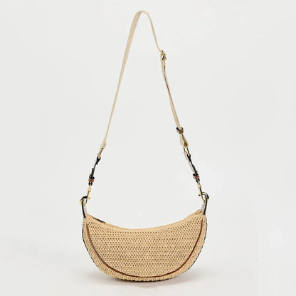 Summer新款女包女士肩斜挎包 Armpit Bag Straw Bag Seaside Beach Bag Woven Bag