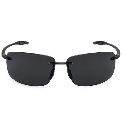 Sunglasses for Men: Orange Male Driving Rectangle Ultralight Frame Sunglasses