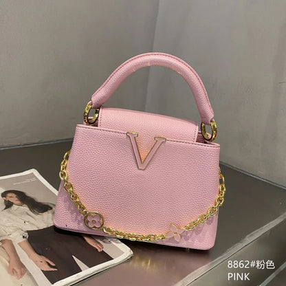 Tote bag 2025 new Himalayan V-shaped portable light luxury single shoulder crossbody bag for women