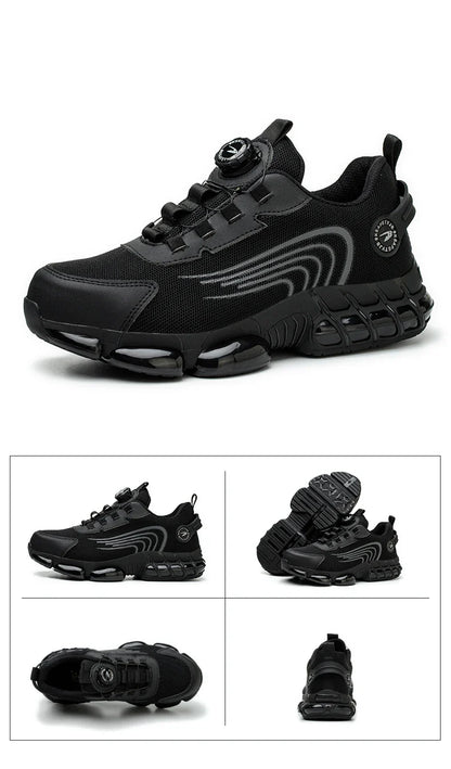 New Safety Boots Men Work Sneakers Indestructible Shoes Steel Toe Protective Boots Anti-smash Anti-puncture Work Tactical Boots