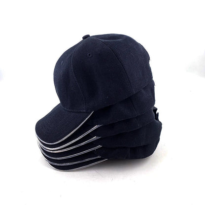 Hot LED Light Up Baseball Cap Neon Colorful Glowing Adjustable Sun Hats For Women Men Night Running Caps Travel Supplies