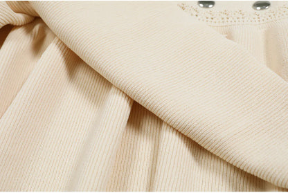 High Quality Elastic Knitted New Fashionable Round Neck Luxurious Hot Plate Sleeveless Slim Fit Women's Dress