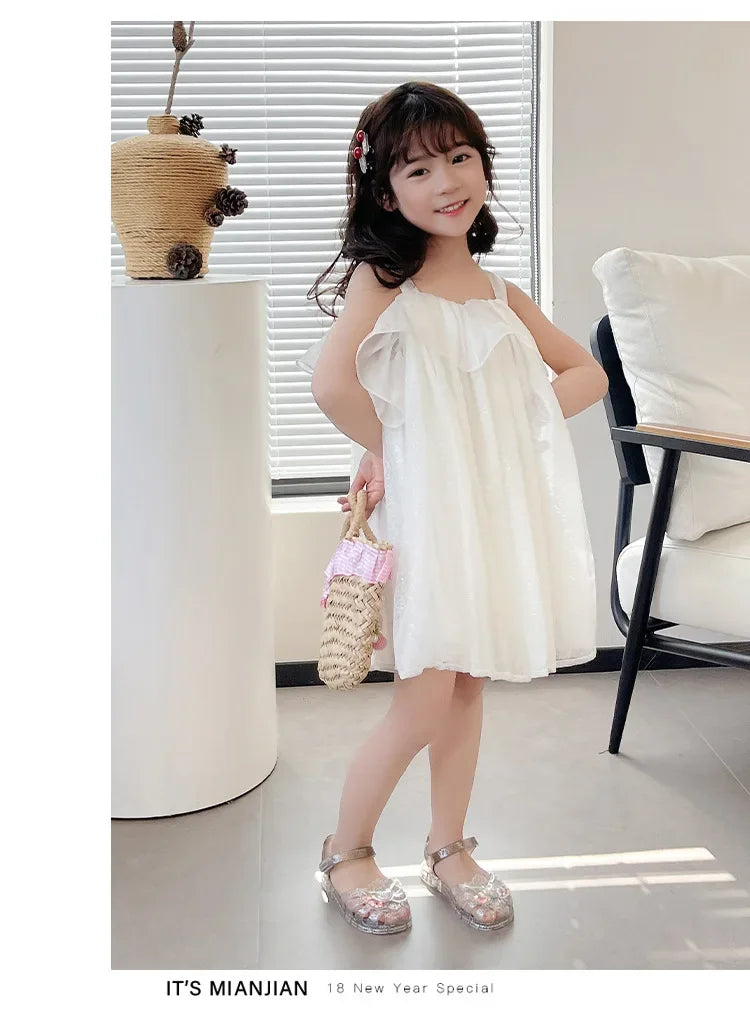 2025 New Summer Children's Sandals Little Princess Shoes Girls Sandals Baby Jelly Shoes Girls Beach Shoes