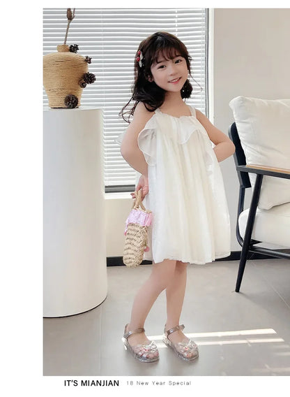 2025 New Summer Children's Sandals Little Princess Shoes Girls Sandals Baby Jelly Shoes Girls Beach Shoes