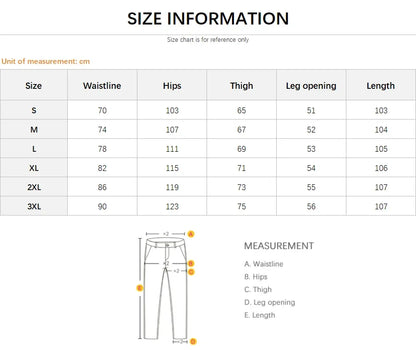 100％ Cotton Men's Baggy Straight Jeans Comfortable Soft Casual Pants Fashion Korean White Brown Denim Trousers Male Clothing