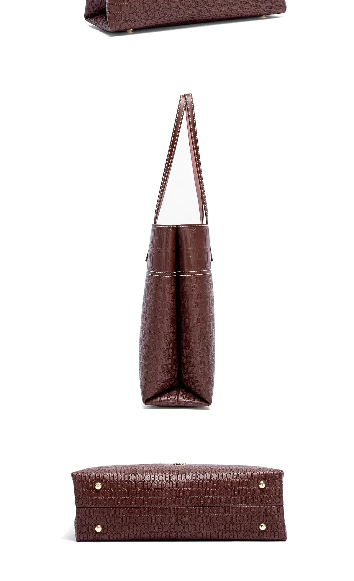 Fashionable Classic Retro Solid Color Women's Bag Large Capacity PVC Material Women's New Single Shoulder Handbag