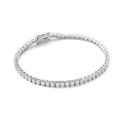 3/4/5/6.5mm Moissanite Diamond Tennis Bracelet Chain for Women Men 925 Sterling Silver Luxury Fine Jewelry Men's Gift