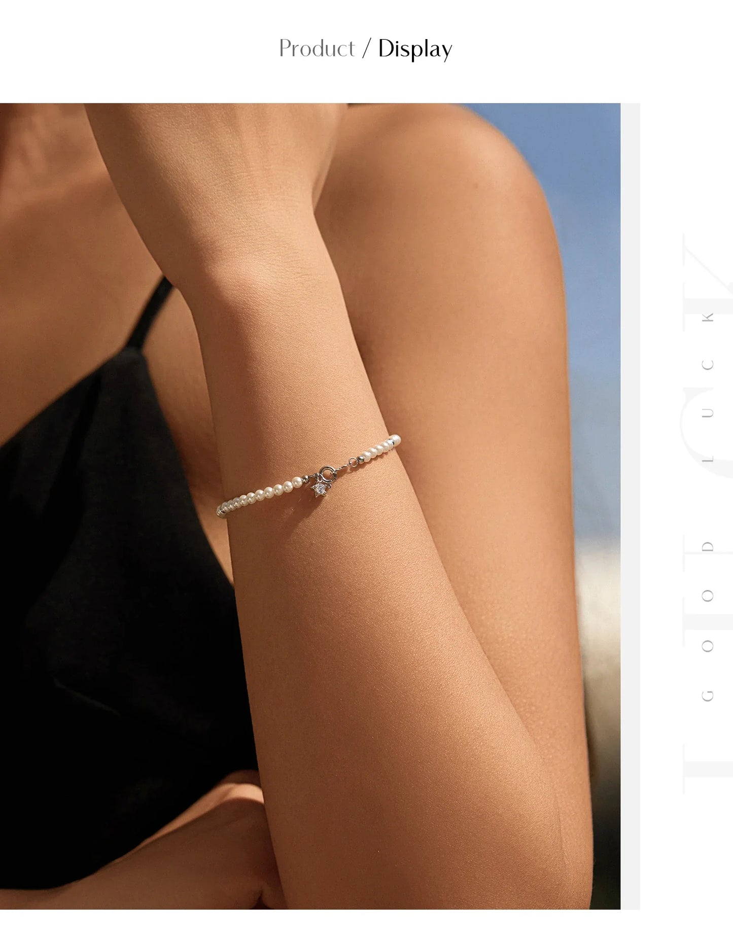 Elegant Pearls Beaded Bracelet 925 Sterling Sliver Sweet Shining Star CZ Bracelet For Women Fine Jewelry Gifts