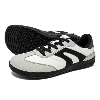 Barefoot Wide Toe Sneakers Unisex Zero Drop Minimalist Canvas Shoes Non Slip Lace Up Walking Sneaker