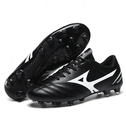 Men Football Boots Soccer Shoes Breathable Professional Turf Outdoor Non-slip Long Spikes Adult Ultralight Training Futsal