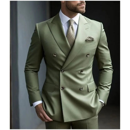Men's Wedding Tuxedo Suit Formal Sparkling Orange Burnt 2-Piece Suit with Metal Button Trabajo Daily Wear