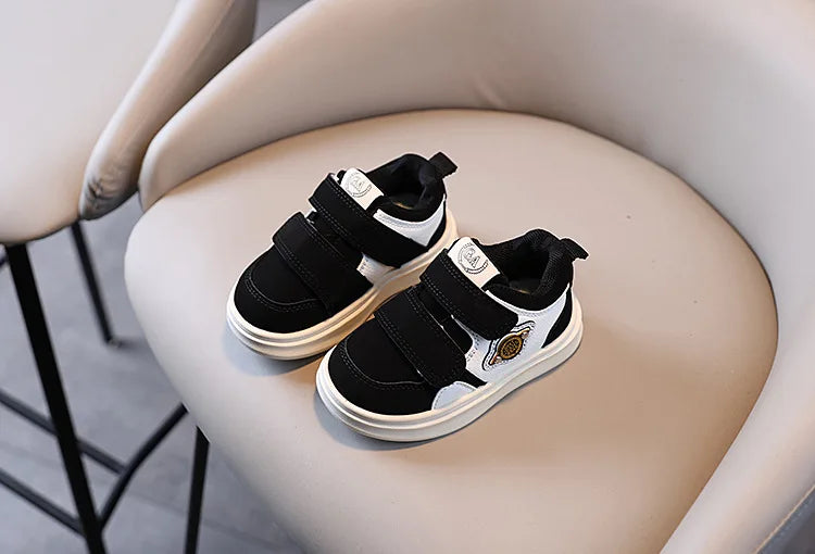 Autumn Winter New Children's Sports Shoes Boys' High Top Board Shoes Girls' Little White Fashion Children's Basketball Shoes