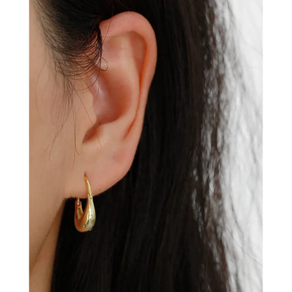 925 Sterling Silver Earring Fashion Geometry Butterfly Zircon Asymmetry Pearl Drop Earring Simple Temperament Trend Women Ear Je