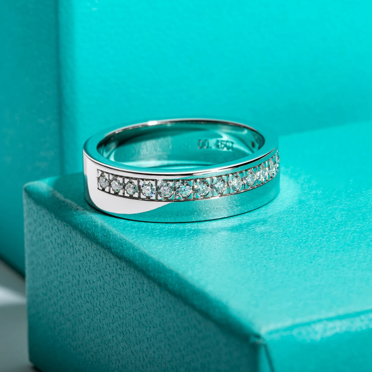 D Color Moissanite Wedding Band Rings For Men S925 Sterling Silver Band Ring Men&Women Rings Jewelry Wholesale