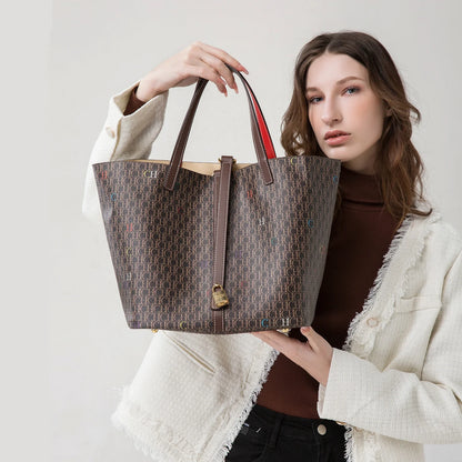 Women's Tote Bag Autumn New Large Capacity Coffee Color Commuter Women's Bag