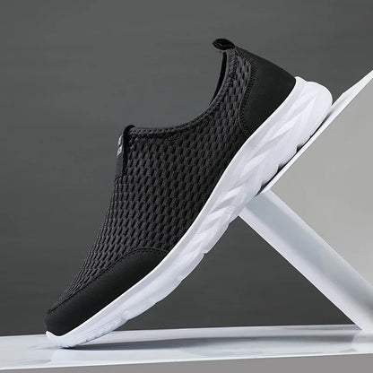 Men Shoes Sneakers Brand Man Casual Flats Shoes Loafers Slip on Male Mesh Big Size 48 Breathable Spring Autumn Summer 2024