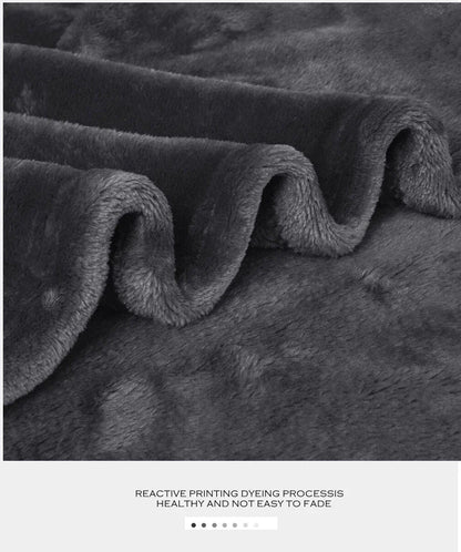 Winter fluffy velvet fleece blanket extra large size sofa throw blanket fuzzy faux fur blanket microfiber thick bed sheet