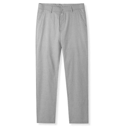 Men's Casual Trousers 2026 New Loose Fit Linen-Blend Straight Leg Pants Breathable Lightweight Comfort