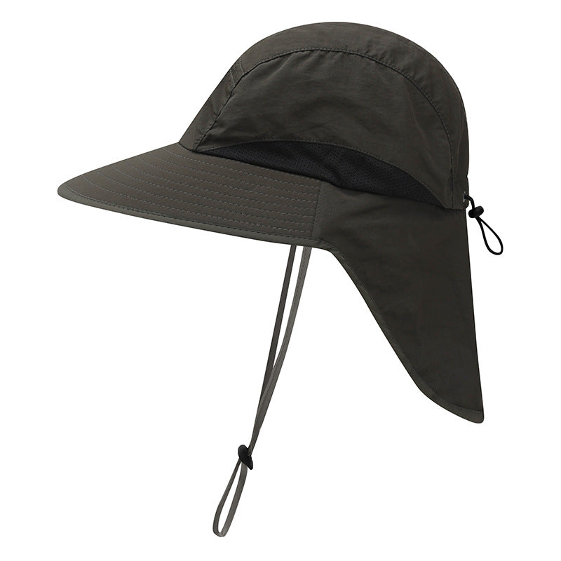 Outdoor Sun Hat for Women Youth Girls 50+ UPF Protection Safari Cap Wide Brim Fishing Hat with Neck Flap BeacH