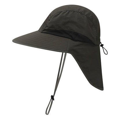 Outdoor Sun Hat for Women Youth Girls 50+ UPF Protection Safari Cap Wide Brim Fishing Hat with Neck Flap BeacH