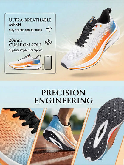 Men Jogging Sports Shoes Carbon Plate Professional Cushioning Sneakers Male Outdoor Breathable Non Slip Running Shoes